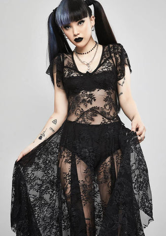 Noir Dearly Departed Lace Dress