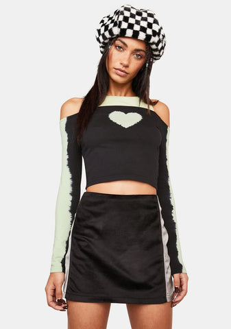 All The Ways Satin Mini Skirt