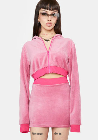 Life Into Luxury Velour Hoodie