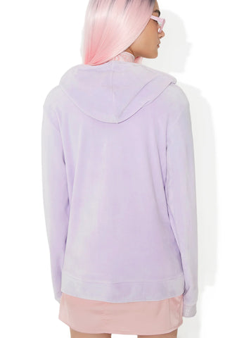 Velour Hooded Sweat