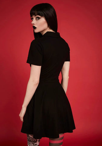 Killing Time Embroidered Mini Dress