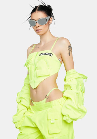 Neon Yellow Tactical Bandana Top