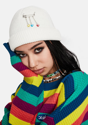 Blanc Bad In Love Ribbed Beanie