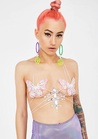 Skull Chest Piece Body Jewel