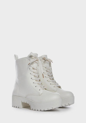One Step Forward Combat Boots