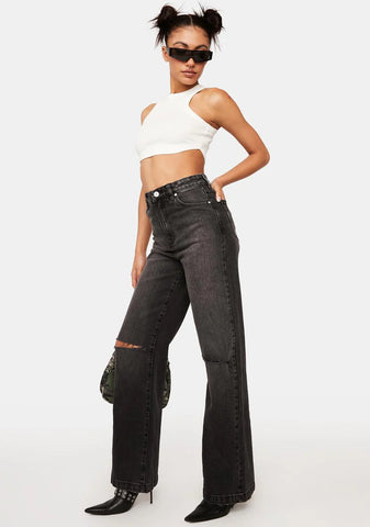 Cindy Rip 94 High & Wide Jeans