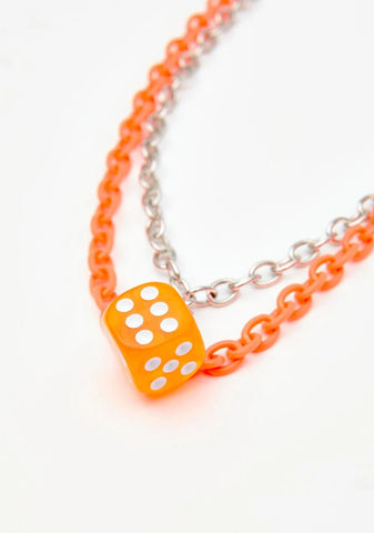 Crush Dice Roller Layered Necklace