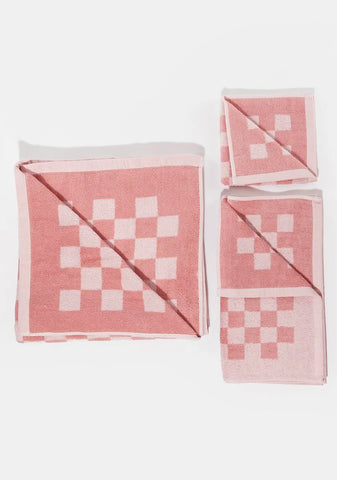 Lolly Checked Out 3-Piece Towel Set