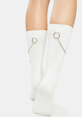 Of The Moment Chain Crew Socks