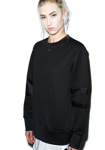 Call Me Quilted Pullover - Off White