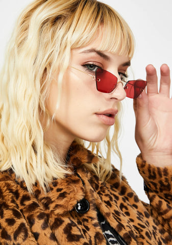 Fire Just Be Honest Clear Sunglasses