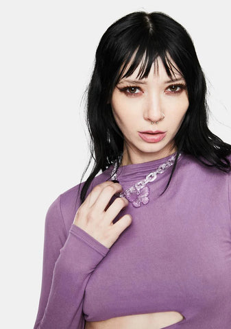 Spend The Flight Butterfly Chain Necklace