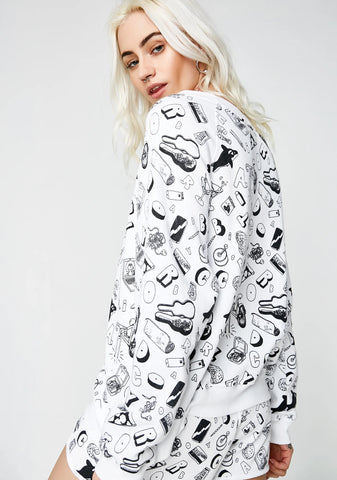 Mike Perry Doodles Sommers Sweater