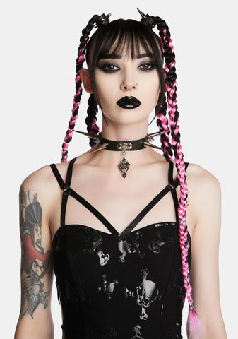 No Salvation Spiked Choker