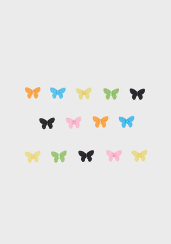 Party Ready Mini Butterfly Stickers