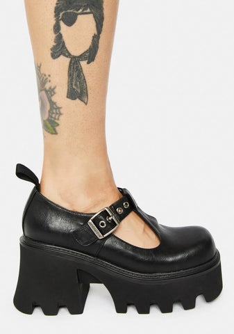 T-Strap Platform Mary Janes