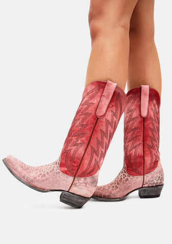 Uma Leather Cowboy Boots