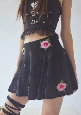 Share Ur Feelings Embroidered Skirt