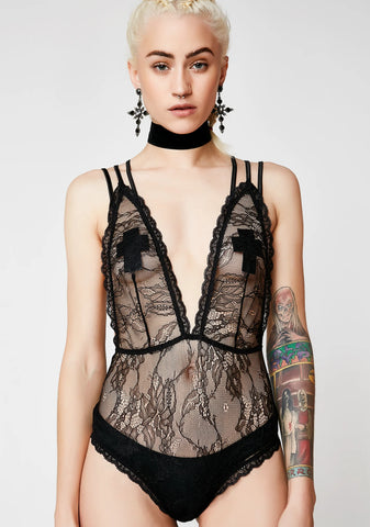 Feel The Buzz Lace Bodysuit