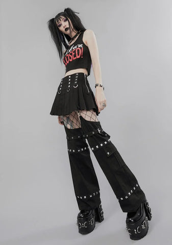 Everything Ends Suspender Skirt