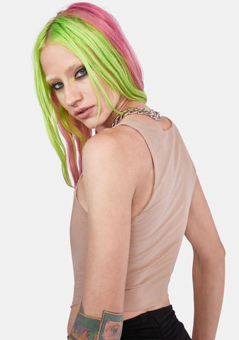 Bare No Comparison Mesh Corset Top