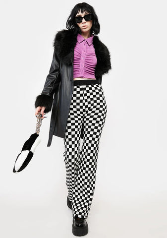 Night On The Move Checkered Pants