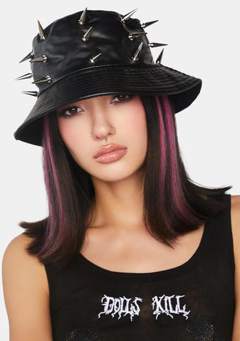 Daring Baddie Spiked Bucket Hat