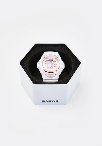 White Baby G Digital Watch
