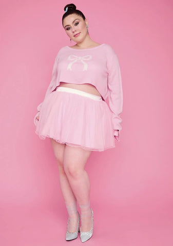 Truly Precious Pirouettes Crop Sweater