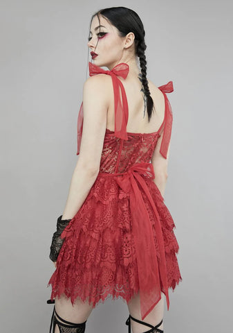 Rouge Wished Upon Lace Mini Dress