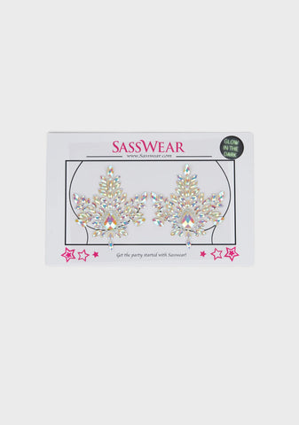 Mary Jane Glow In The Dark Jeweled Pasties