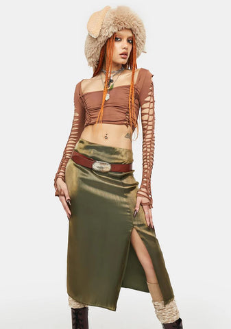 Earth Goddess Midi Skirt