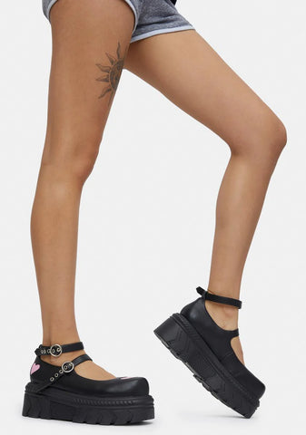 A Warrior's Heart Stomper Platform Mary Janes