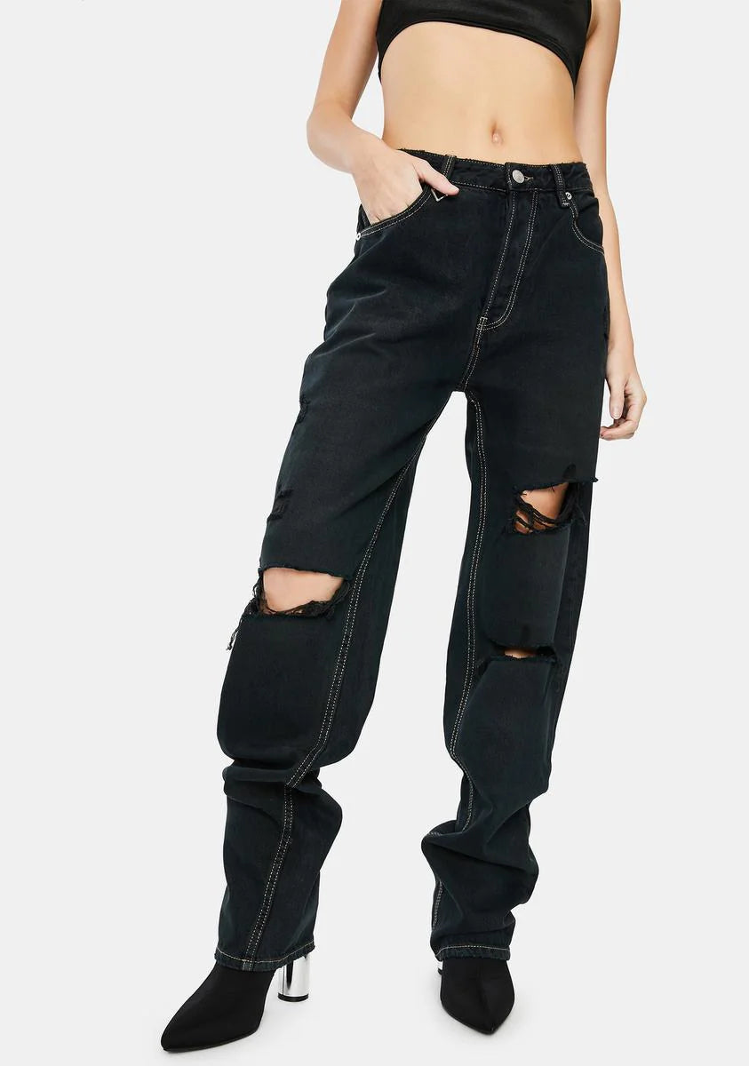 Lazy Lover Straight Leg Jeans