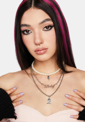 Don't Call Me Baby Layered Choker