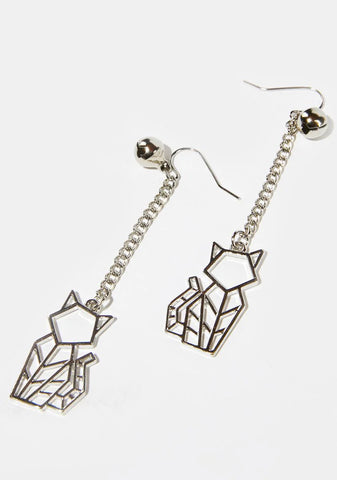 Nine Lives Drop Earrings