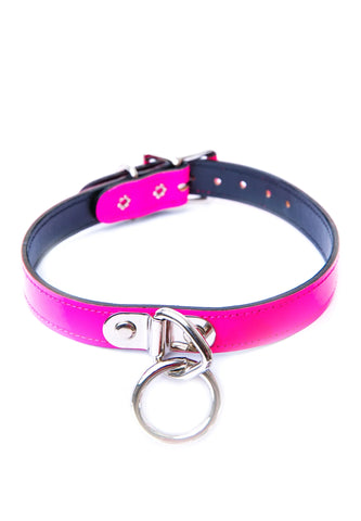 Ogasm O-Ring Collar Choker - White