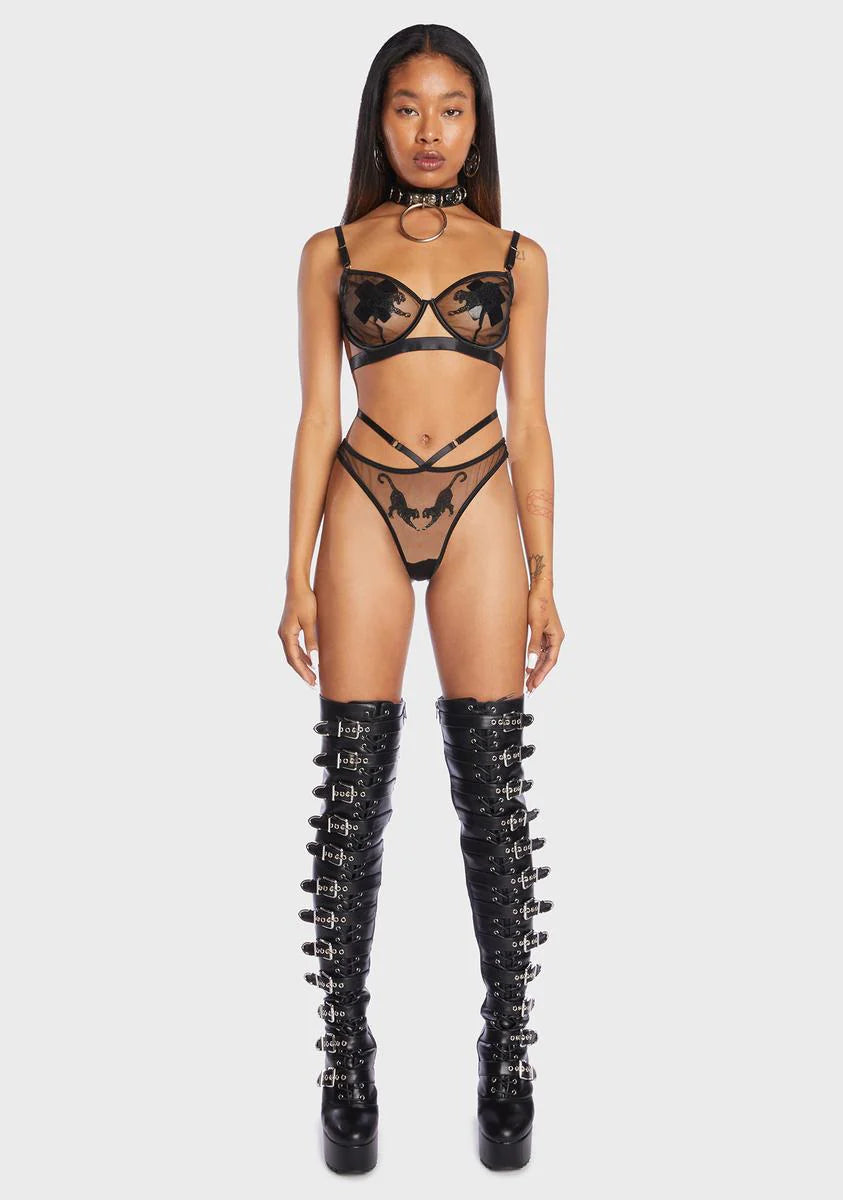 Wild Spots 2 Piece Lingerie Set