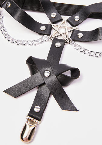 Hard To Hurt Ya Pentagram Garters