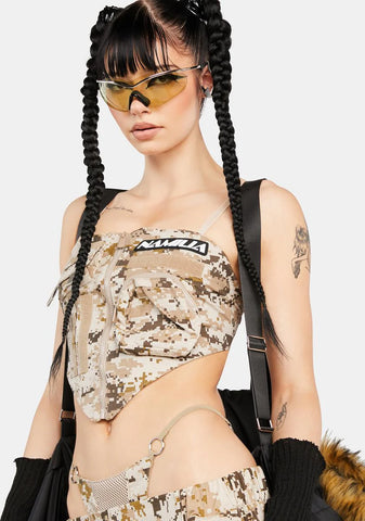 Desert Camo Tactical Bandana Top