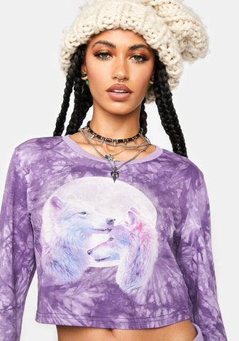 Talking To The Moon Crop Top