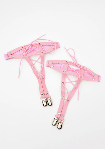 Sweetest Delight Lace Up Garters