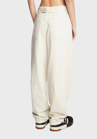 Logan Cinch Back Boyfriend Jeans