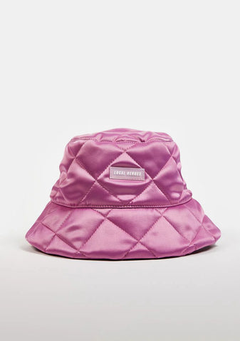Pink Quilted Bucket Hat