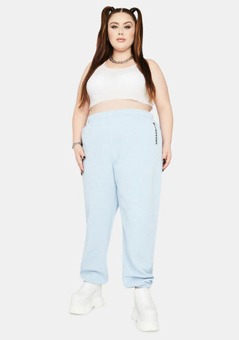 Plus Blue Kanji Jogger Sweatpants
