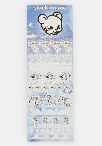 Cherubs Glitter Sticker Sheet