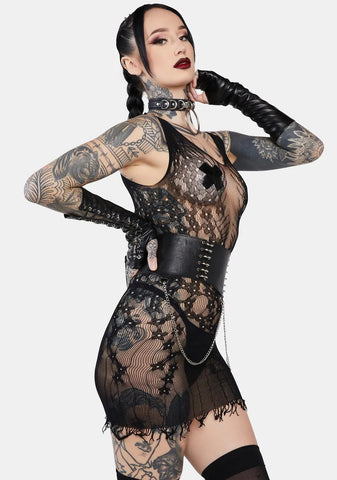 Sparks Fly Fishnet Chemise