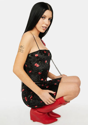 Trust Me Cherry Print Dress