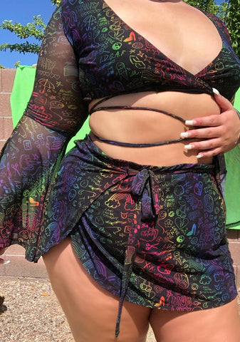 Always Show Ur Pride Wrap Top