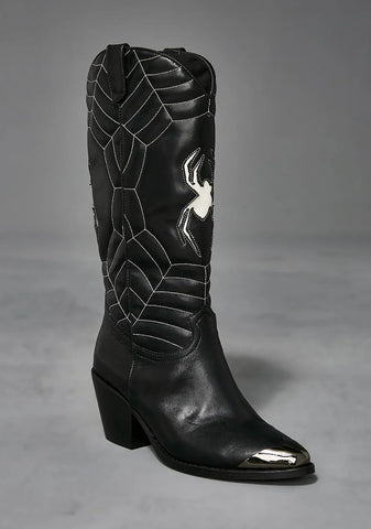 Wicked Ways Spider Web Boots